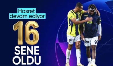 Fenerbahçe’nin Devler Ligi hasreti 16 yıla çıktı