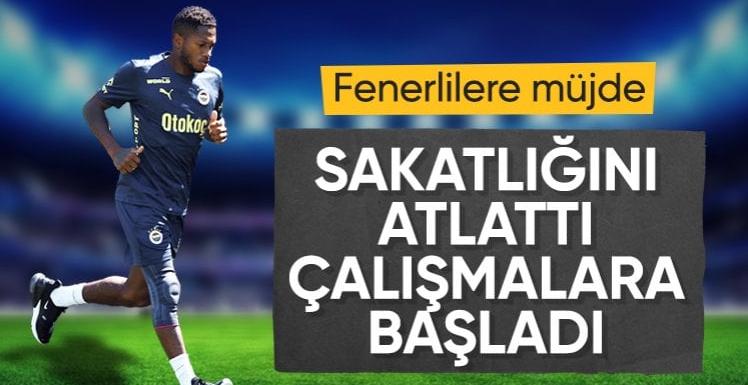 Fred, sakatlığının ardından antrenmanlara başladı