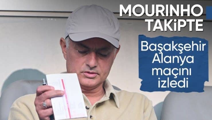 Jose Mourinho, Başakşehir – Alanyaspor maçını tribünden izledi