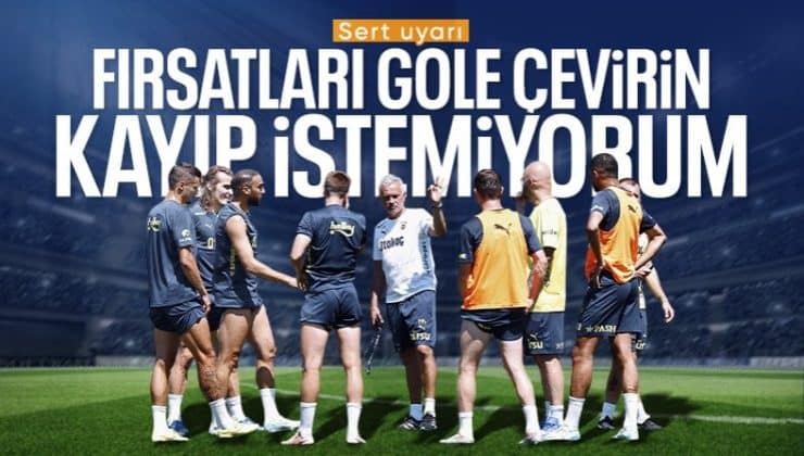 Jose Mourinho’dan futbolcularına uyarı
