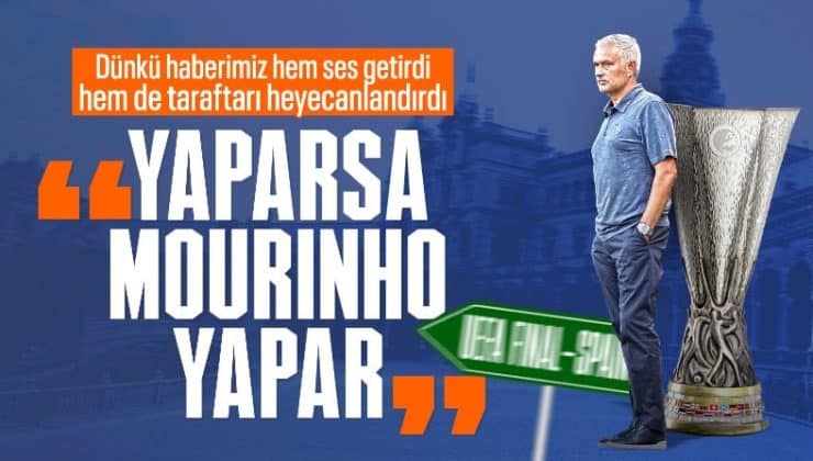Jose Mourinho’nun heyecanlandıran istatistiği: Fenerbahçe’ye Avrupa’da final oynatabilir