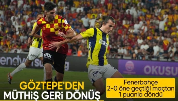 (ÖZET) Fenerbahçe, Göztepe ile berabere kaldı