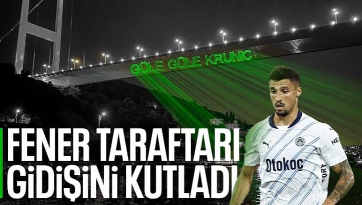 Fenerbahçeliler, Rade Krunic’in gidişini kutladı