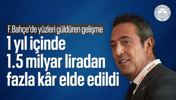 Resmen açıklandı! Fenerbahçe, tarihi kar elde etti
