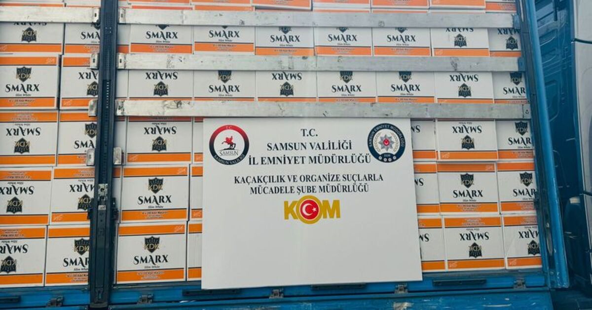 Samsun’da 5 milyon 730 bin makaron ele geçirildi