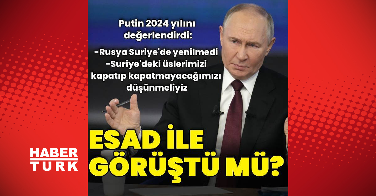 Rusya Devlet Başkanı Putin’den açıklama: Beşar Esad ile görüştü mü?